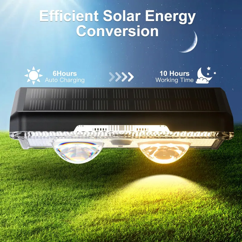 QUNTIS Solar LED Buitenlamp Tuin Balkon Terras Trap 4 Stuks — foto 2