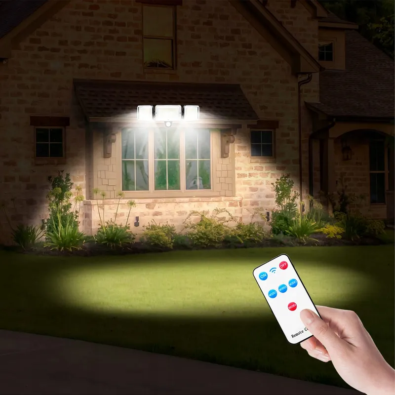 CISSIYO Solarlamp Bewegingssensor Afstandsbediening Tuin Terras 224 LED — foto 7