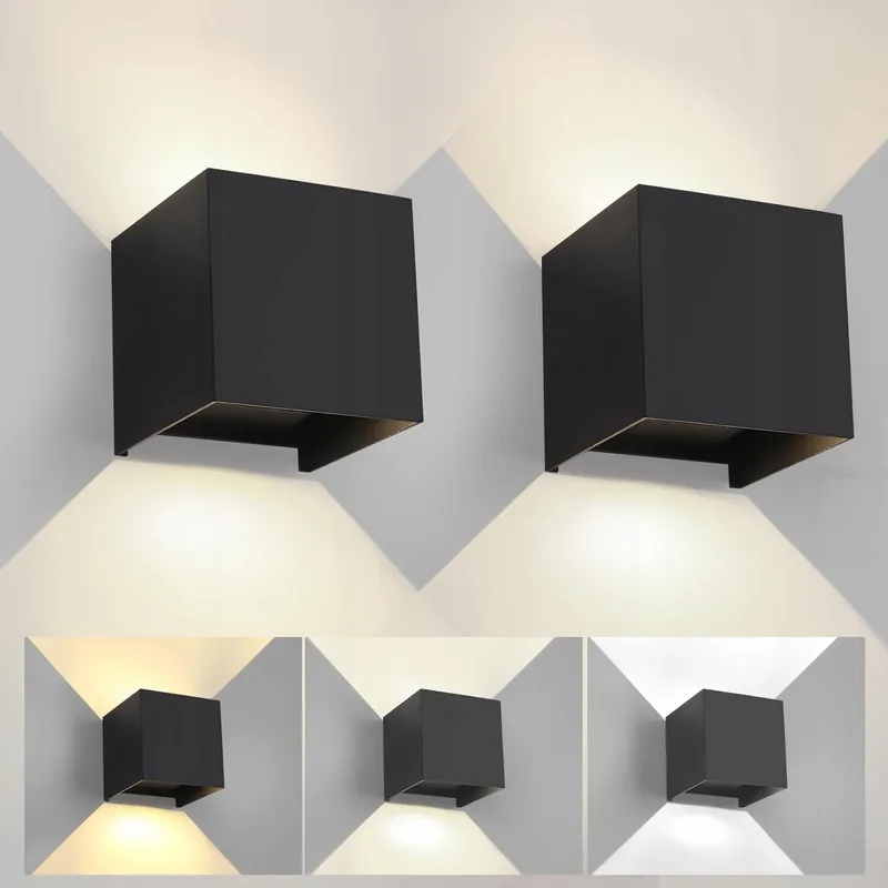 WISDOM LINE LED Lamp Verstelbare Kleur 3 Standen Slaapkamer 2 Stuks IP65 — foto 1