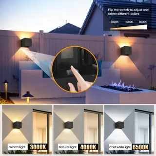 WISDOM LINE LED Lamp Verstelbare Kleur 3 Standen Slaapkamer 2 Stuks IP65 — miniatuur 6