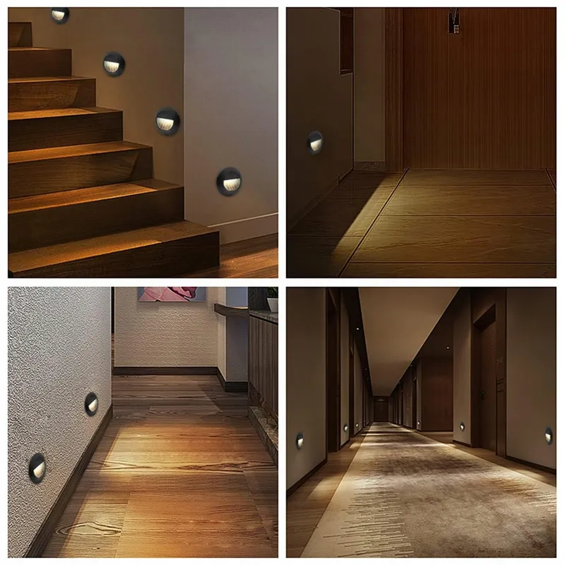 FWOCHE LED Trapverlichting Wand Waterdicht Warmwit 8 Stuks IP65 — foto 7