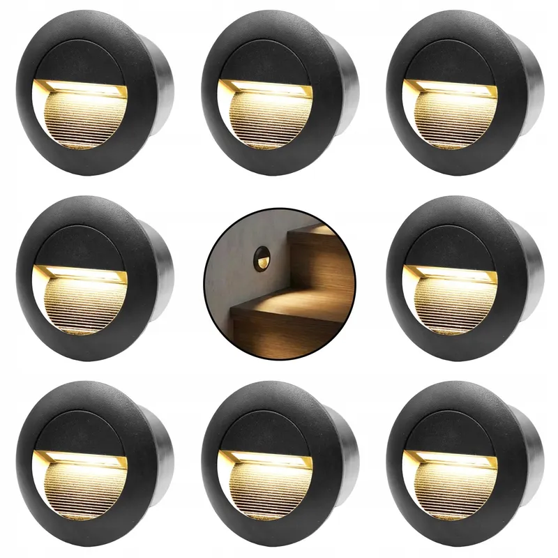 FWOCHE LED Trapverlichting Wand Waterdicht Warmwit 8 Stuks IP65 — foto 1