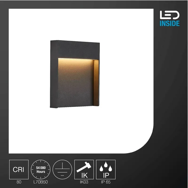 SLV LED Buitenwandlamp Tuin Terras Gevel Modern 14W — foto 3
