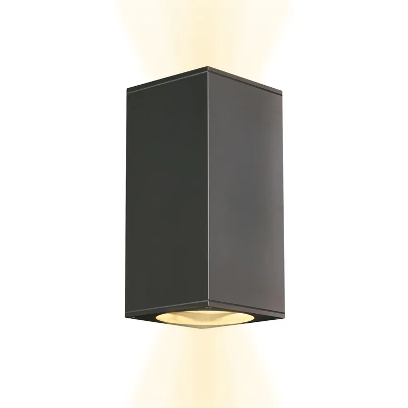 SLV BIG THEO Wandlamp Buiten Up-Down Antraciet IP44 2xGU10 — foto 1