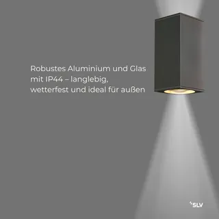 SLV BIG THEO Wandlamp Buiten Up-Down Antraciet IP44 2xGU10 — miniatuur 4