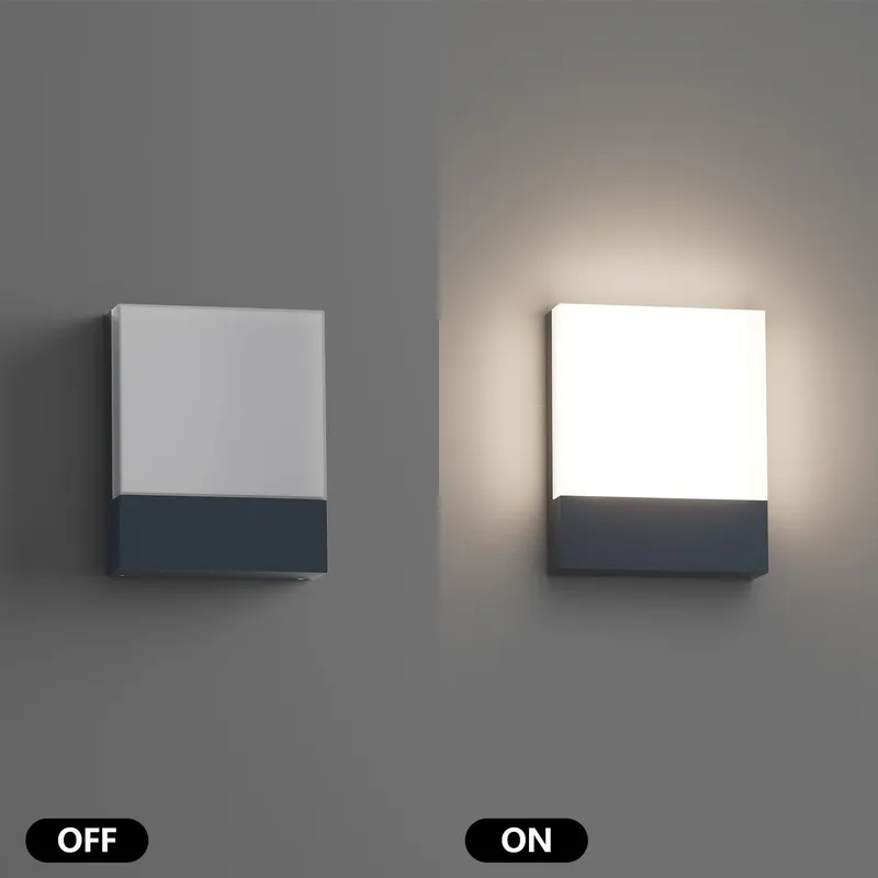 KLIGHTEN 2x LED Buitenlamp Waterdicht Antraciet 24W IP65 — foto 2