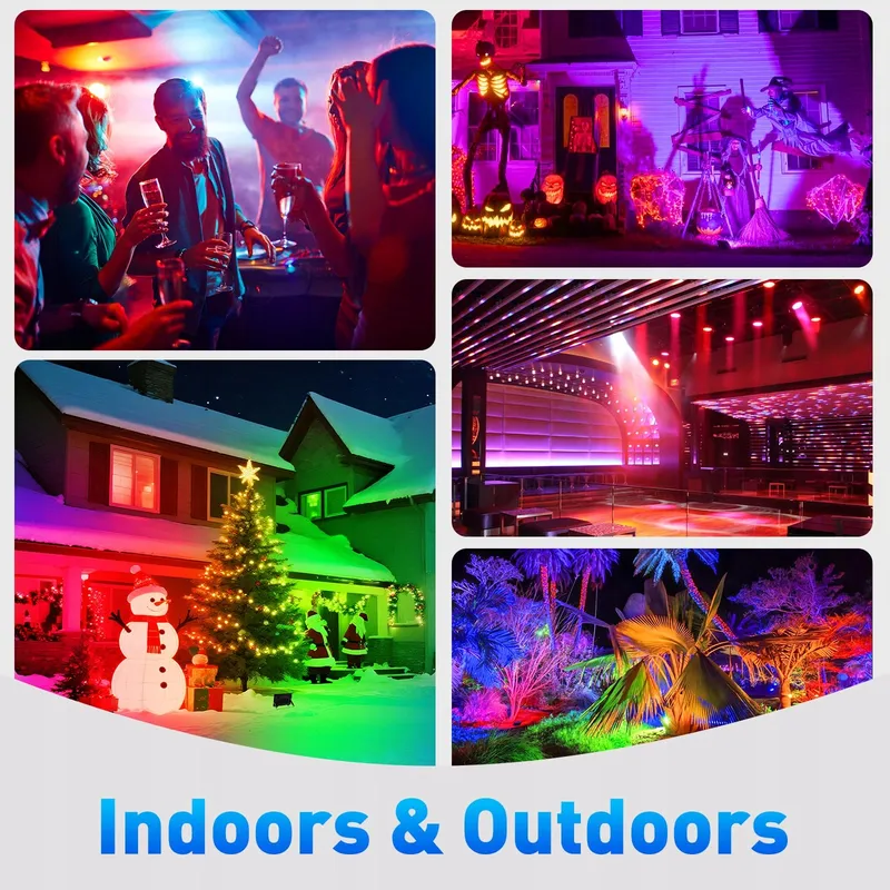 T-SUNUS RGB LED Schijnwerper App Afstandsbediening 60W IP66 — foto 6
