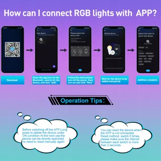 T-SUNUS RGB LED Schijnwerper App Afstandsbediening 60W IP66 — miniatuur 7