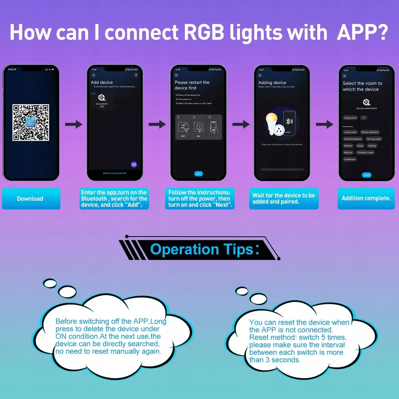 T-SUNUS RGB LED Schijnwerper App Afstandsbediening 60W IP66 — foto 7