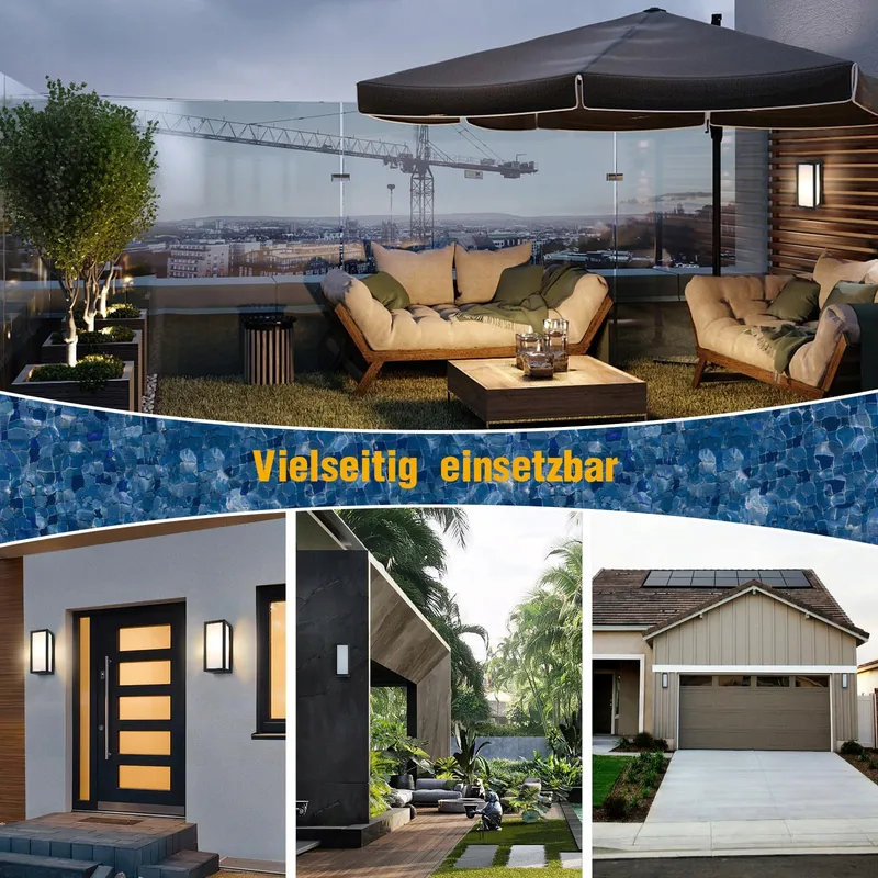 ARANZYEC Aluminium Buitenlamp Waterdicht Tuin Terras IP54 E27 — foto 6
