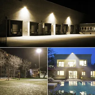 RI LED Schijnwerper Buiten Waterdicht Warmwit 2x200W IP66 — miniatuur 6