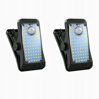 HQYNSS Set 2 Solarlampen Met Bewegingssensor Terras Tuin 1500mAh — miniatuur 1