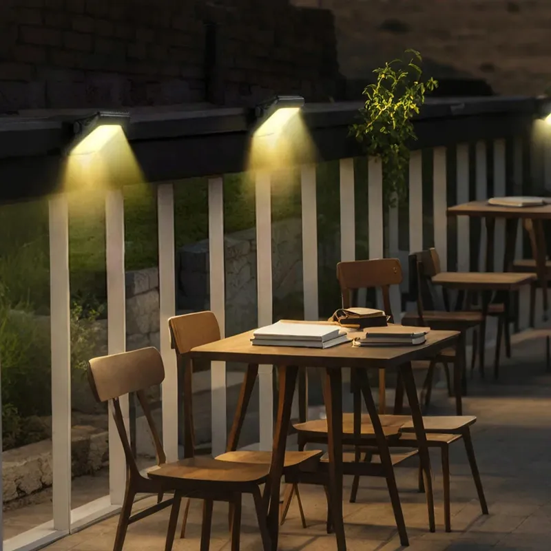 HQYNSS Set 2 Solarlampen Met Bewegingssensor Terras Tuin 1500mAh — foto 5