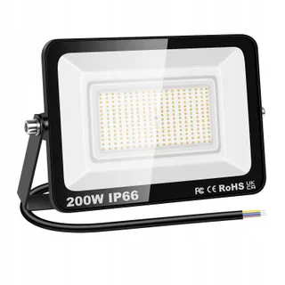 RIGI LED Schijnwerper Waterdicht Tuin Garage Warm 200W IP66 — miniatuur 1