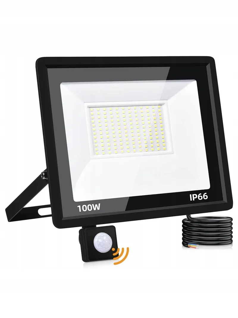 LITGLOBE LED Schijnwerper Buiten Met Bewegingsmelder 100W 10000LM IP66 — foto 1