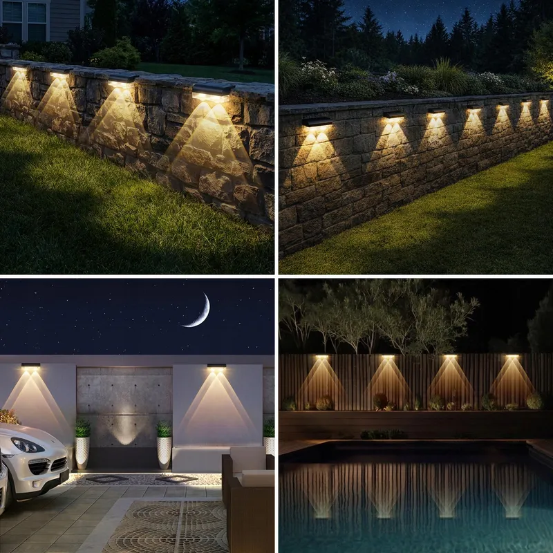 A.BIGWHALE Solarlamp Tuin Waterdicht Balkon 4 Stuks — foto 2