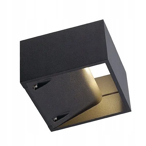 SLV LOGS WALL Wandlamp Aluminium Modern Zwart 13,2x13x8cm — foto 2