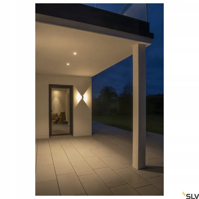 SLV LOGS WALL Wandlamp Aluminium Modern Zwart 13,2x13x8cm — foto 4