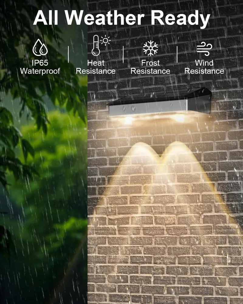 SONPEN Solarlampen Tuin Staal RGB Warmwit IP65 4 Stuks — foto 5