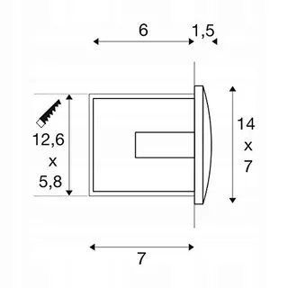 SLV LED Inbouwspot Trap Binnen Antraciet 3000K 14cm — miniatuur 5