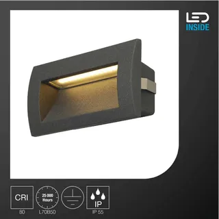 SLV LED Inbouwspot Trap Binnen Antraciet 3000K 14cm — miniatuur 2