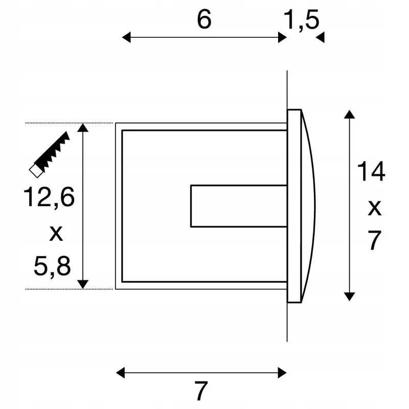 SLV LED Inbouwspot Trap Binnen Antraciet 3000K 14cm — foto 4