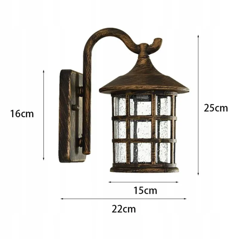 ZENITHBEAM Vintage Buitenlamp Aluminium Glas E27 Terras Balkon — foto 2