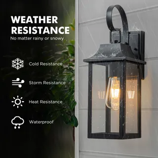 FTL Vintage Buitenwandlamp Zwart Waterdicht Tuin E27 IP44 — miniatuur 5
