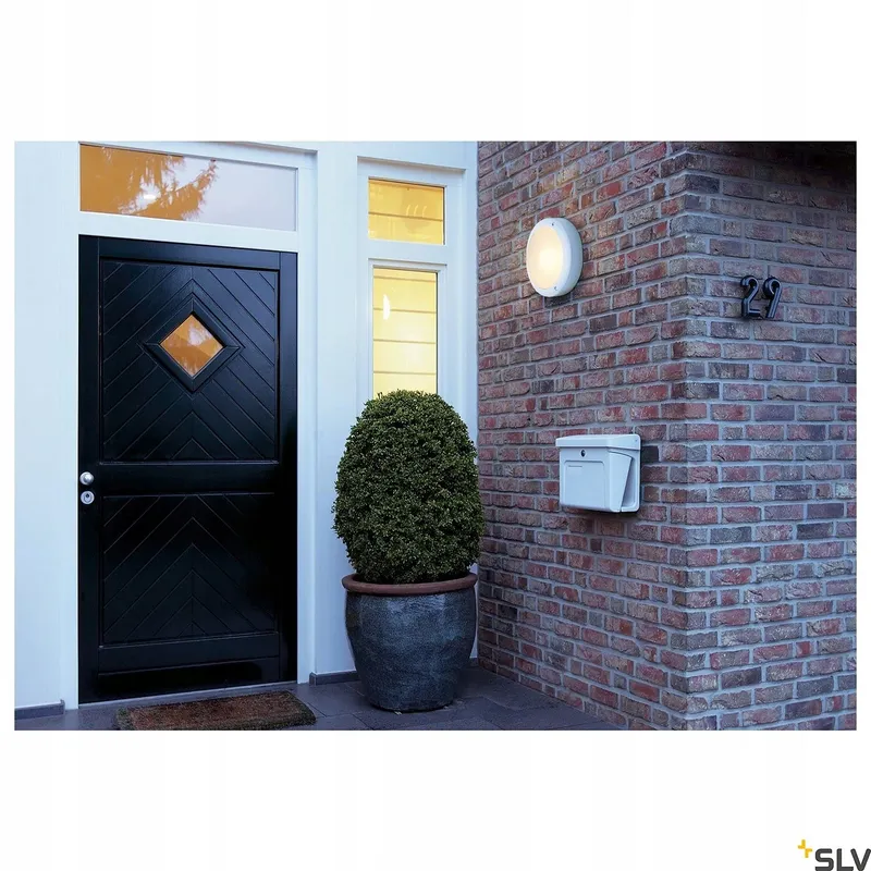 SLV BULAN LED Buitenwandlamp Voor Ingang IP44 E14 Max 60W — foto 3