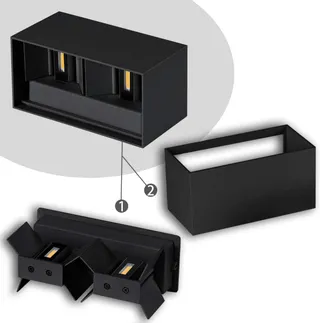 WISDOM LINE LED Wandlamp Verstelbare Hoek Binnen Buiten 25W IP65 — miniatuur 5