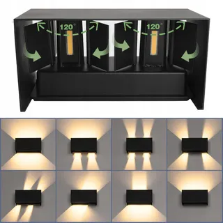 WISDOM LINE LED Wandlamp Verstelbare Hoek Binnen Buiten 25W IP65 — miniatuur 3