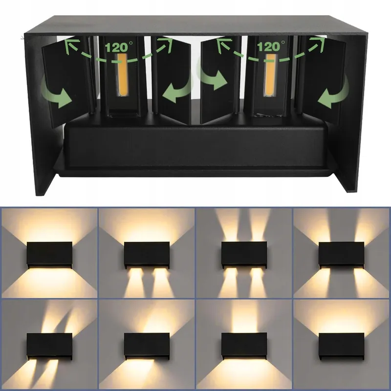 WISDOM LINE LED Wandlamp Verstelbare Hoek Binnen Buiten 25W IP65 — foto 3