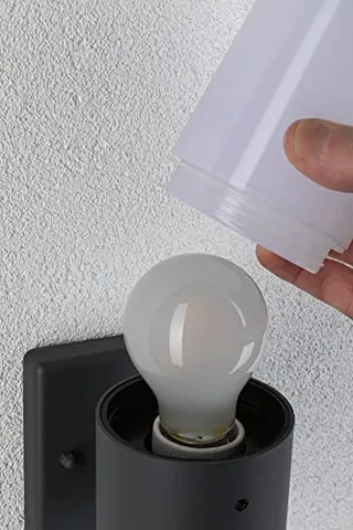 PAULMANN Buitenwandlamp Bewegingsmelder E27 Grijs Mat IP44 15W — miniatuur 5