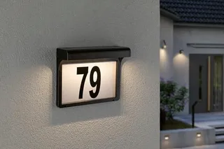 PAULMANN LED Solar Huisnummerlamp Zwart Vierkant IP44 — miniatuur 5