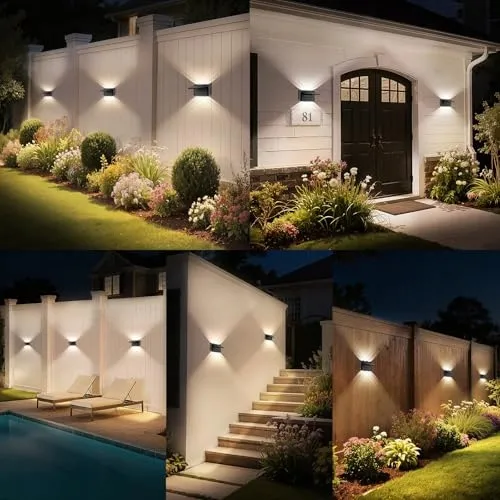 INTELAMP Solar Buitenwandlamp Timer Tuin Terras 2000mAh IP65 — foto 8