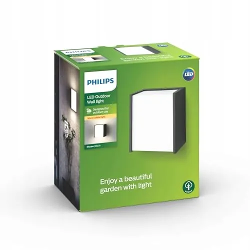 PHILIPS MyGarden Macaw LED Buitenwandlamp Tuin Zwart 31W — foto 1