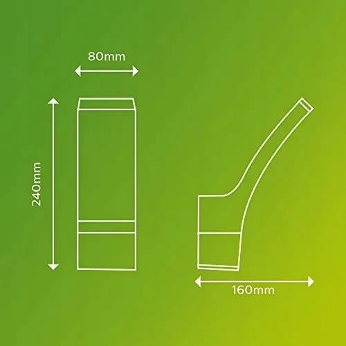 PHILIPS Splay LED Buitenwandlamp Antraciet 12W 2700K IP44 — foto 3