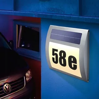 ESOTEC Wave Solar Huisnummerlamp Wand Energiezuinig — miniatuur 2