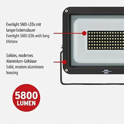 BRENNENSTUHL JARO 7060 LED Schijnwerper Aluminium 50W IP65 5800lm — foto 3