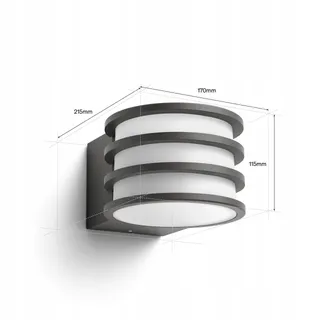 Philips Hue Lucca LED Buitenlamp Kleur Dimbaar IP44 Zigbee — miniatuur 8