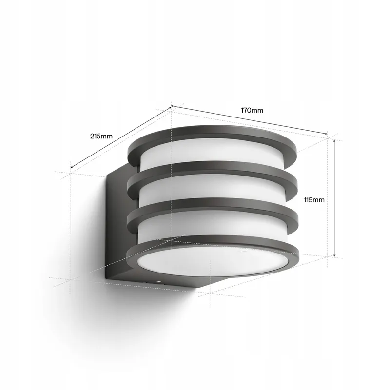 Philips Hue Lucca LED Buitenlamp Kleur Dimbaar IP44 Zigbee — foto 8