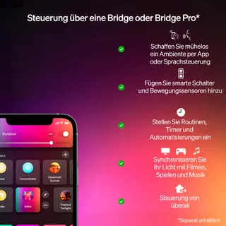 Philips Hue Lucca LED Buitenlamp Kleur Dimbaar IP44 Zigbee — miniatuur 7