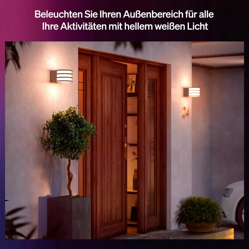 Philips Hue Lucca LED Buitenlamp Kleur Dimbaar IP44 Zigbee — foto 4