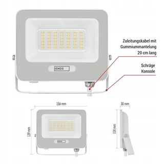 EMOS GLARO LED Schijnwerper Waterdicht Neutraal Wit — miniatuur 5