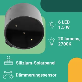 PROXINOVA Buitenlamp Waterdicht Draadloos Staal Tuin — miniatuur 6