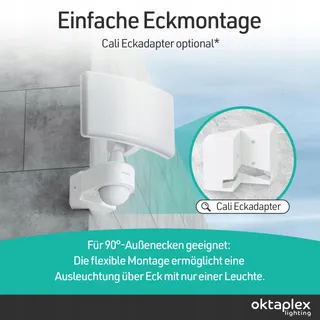 OKTAPLEX LED Schijnwerper Bewegingssensor Warmwit 26W 3000lm — miniatuur 6