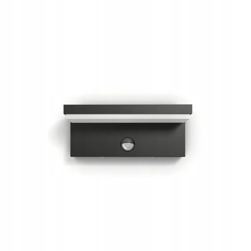 PHILIPS Bustan Wandlamp met Bewegingssensor Antraciet IP44 9W 2700K — foto 2
