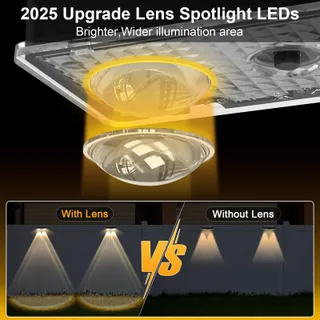 YIFMOO Solar LED Lampen Tuin Terras Trap RGB 4 Standen 4 Stuks — miniatuur 4