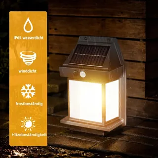 HQYNSS Solarlamp Bewegingssensor Waterdicht IP65 1200mAh — miniatuur 3
