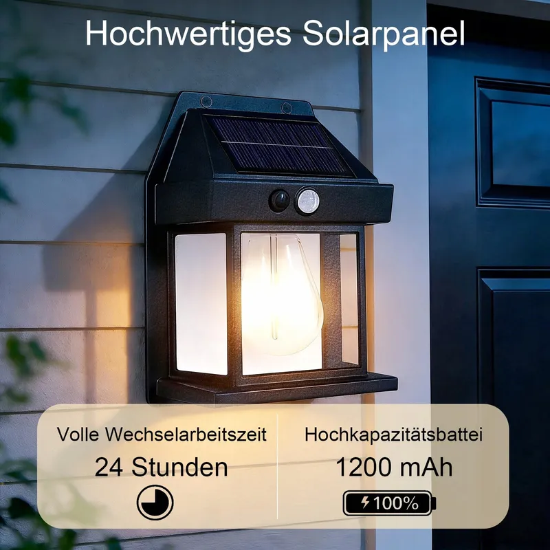 HQYNSS Solarlamp Bewegingssensor Waterdicht IP65 1200mAh — foto 2
